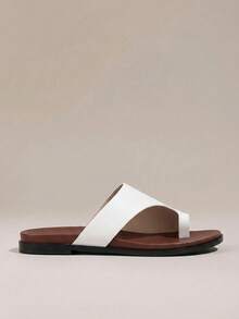 HighSole Women's Fashionable White Comfortable Flat Beach Sandals - White - View 2