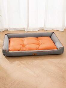 1pc Waterproof Dog Bed, UV Resistant Breathable Oxford Fabric Crate Mat, Non-Slip Removable Washable Cover, All-Season Pet Pad For Small Medium Large Dogs, Scratch Resistant Cute Design - Multicolor - View 7