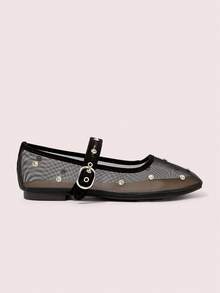 CUCCOO DOLLMOD Women's Fashion Flats - Black 3 - View 5