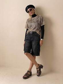 HighSole 女士时尚黑色高跟凉鞋，适合夏季毕业典礼、舞会、度假等各种场合，包括夏季、圣诞节、秋季、新年等节日。 - 摩卡棕 - 查看 10