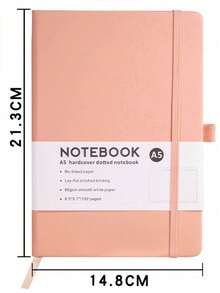 1PC X Milania Lined Notebook, A5/A6 College Ruled Thick Paper Journal Diary, Horizontal Ruled Leather Pocket Notebook , Suitable For Writing, Hardcover Notebook, Suitable For Women Men Office School Back To School - Multicolor - View 23