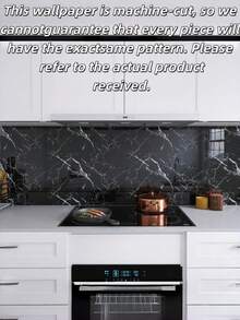 Marble Self Adhesive Wallpaper Roll 15.74x393.7 Inch, Peel And Stick Waterproof Contact Paper For Kitchen Cabinet Countertop Shelf Liner, Removable Vanity Tabletop Cover Decal - multicolor - View 3