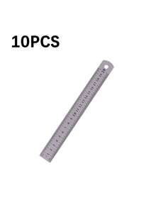 1/20pcs, Durable Metal Steel Ruler 20/30cm Thick Woodworking, Student, Used For Precise Measuring Tools, Standard Aluminum Alloy Steel Ruler - multicolor - View 11