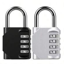2 Packs 4 Digit Resettable Combination Padlock, Waterproof Outdoor Security Lock For Gym Locker, School, Fence, Gate, Toolbox, Storage Cabinet, 304 Stainless Steel Shackle - multicolor - View 10