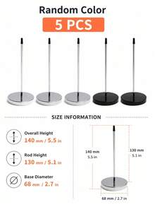 1/2/5Pcs Receipt Bill Spike Holder, Kitchen Order Ticket Insert Rack, Cashier Paper Slip Storage Clip - Multicolor - View 11