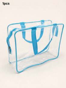 1PC Oversized/Large Children's Diaper Storage Bag Toy Storage Bag, Reusable Transparent PVC Diaper Board Game Storage, Travel Waterproof Storage Bag W - Multicolor - View 9