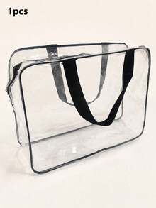 1PC Oversized/Large Children's Diaper Storage Bag Toy Storage Bag, Reusable Transparent PVC Diaper Board Game Storage, Travel Waterproof Storage Bag W - Multicolor - View 8
