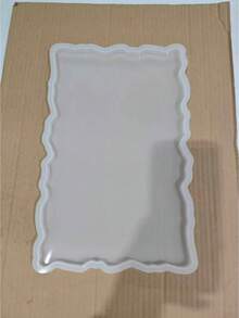 1件瑪瑙矽膠托盤模具 樹脂鑄造杯墊托盤 矽膠墊 Epoxy 手工 DIY 家居裝飾 珠寶收納製作用品 - 白色 - 查看 4