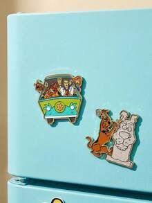 SCOOBY-DOO X POKOJA LAND 1個趣味卡通動物造型冰箱磁鐵，兩種款式可選，可愛2D設計，強磁吸附，適合居家廚房、學校、派對的可愛裝飾，也是有趣的DIY材料與兒童小禮物 - 均碼 - 查看 2