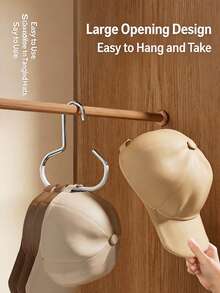 1/2Pcs Belt Storage Hooks, Wardrobe Organizer, Belt Storage Holder, Organizer, Freestanding Coat Rack, Large Loop Scarf Hanger, Tie Rack, Belt Hooks, Scarf Storage Hanger, Accessory Organizer - Multicolor - View 7