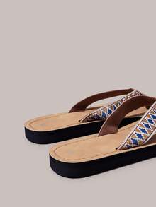 Styleloop Women's Bohemian Style Western Music Festival Flats, Suitable For Parties, Beaches, Vacations, Travel, Travel Must-Have - Brown - View 5