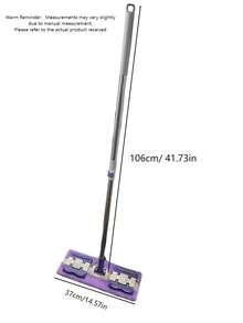 Professional Dust Mop Floor Cleaning System, Reusable Washable Microfiber Mop Pads, Adjustable Stainless Steel Handle, , Suitable For Hardwood, Laminate, Tile Floors - Multicolor - View 2