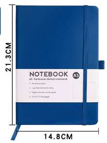 1PC X Milania Lined Notebook, A5/A6 College Ruled Thick Paper Journal Diary, Horizontal Ruled Leather Pocket Notebook , Suitable For Writing, Hardcover Notebook, Suitable For Women Men Office School Back To School - Multicolor - View 22