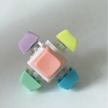 减压玩具键盘点击器，立方体机械键盘，成人减压礼物，缓解压力，消磨时间（链条颜色和款式随机） - 彩色 - 查看 17