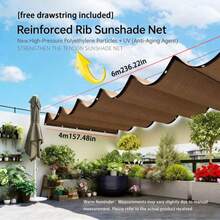 Brown Shade Net, Breathable, Suitable For Yard, Farm, Pet Room, Pavilion, Patio, Plant Insulation Net, Balcony, Garage, Backyard, Swimming Pool, Lawn, Wall, Outdoor Activities, Privacy Barrier, Fence, Awning - Brown Shade Net - View 12