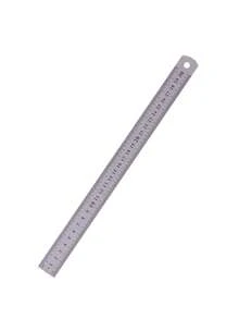 1/20pcs, Durable Metal Steel Ruler 20/30cm Thick Woodworking, Student, Used For Precise Measuring Tools, Standard Aluminum Alloy Steel Ruler - multicolor - View 7