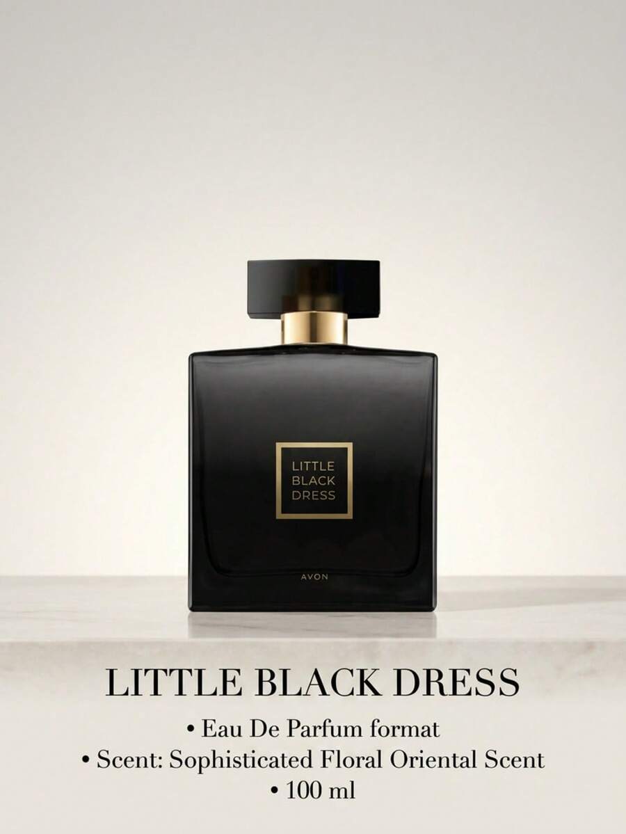 Avon عطر ليتل بلاك دريس أو دو بارفان 100 مل - رسم الزهر - مشاهدة 1