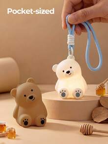 Teckwe Dimmable Silicone Bear-Shaped Night Light/Hanging Light,ABS,200mAh - night light - View 5