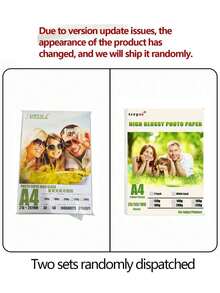 Tonpei A4 50sheets 180g 200g 230g High Glossy Photo Paper Single Side Coated Printing P-Back By Inkjet Printer - White - View 6