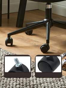 Standard Integrated Office Chair Casters, Universal Replacement Chair Wheels, Heavy Duty Rolling Swivel Casters For Gaming Chairs & Executive Office Chairs - Multicolor - View 2