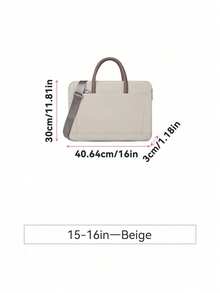 1pc Shoulder Portable Laptop Bag Conference Waterproof Portable Briefcase Back To School - Multicolor - View 25