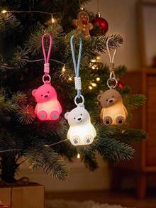 Teckwe Dimmable Silicone Bear-Shaped Night Light/Hanging Light,ABS,200mAh - night light - View 2