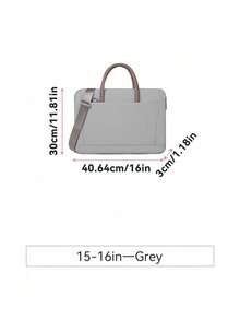 1pc Shoulder Portable Laptop Bag Conference Waterproof Portable Briefcase Back To School - Multicolor - View 17