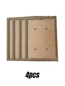 30x40cm Photo Frame, 12x16in Certificate Frame, A4 Poster Frame Without Mat, Acrylic Transparent Panel, Suitable For Living Room, Bedroom, Gallery Wall Decor, Brown Frame For Picture Display Only - Brown - View 6