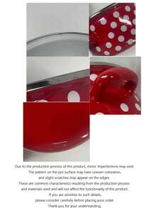 This Is A Three Pieces Cookware Set With Red Polka Dots, Perfect For Christmas. Indoor Kitchens And Dining Rooms - View 7