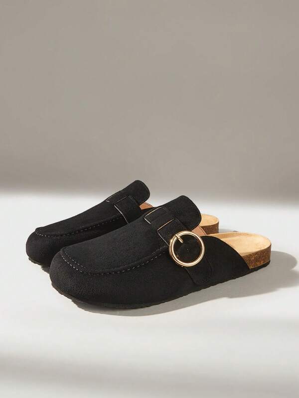Solecia Ladies' New Slip-On Closed Toe Slippers Are Comfortable And Versatile, Casual And Retro Style Can Be Commuted Fall Shoes