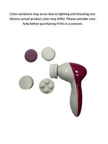5-IN-1 Electric Facial Cleansing Brush, Spa Facial Treatment Massage For Cleansing And Blackhead Removal. - Multicolor - View 10