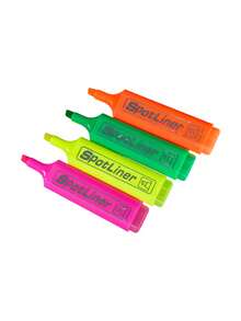 Mixed Color Neon Fluorescent Pen Set, Modern Aesthetics And Durable Plastic Rectangular Pen Holder, Chisel Tip, Transparent Storage Bag, Suitable For Note-Taking, Hand Account, Color Marking, Office Space Layout For Teenagers And Adults - Multiple Styles - View 5