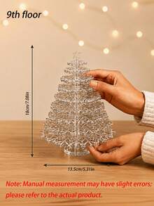 1件 3D壓克力聖誕樹桌面裝飾，分層雪花飾品，適用居家桌面節日擺飾，現代北歐風節慶裝飾 - 多色 - 查看 12