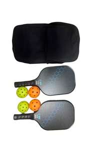 Pickleball Paddles Set Of 2, Fiberglass Pickleball Rackets With 4 Pickleballs & Carry Bag, Lightweight Pickleball Equipment For Men Women, Beginners & All Levels Players - Multicolor - View 7