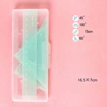4 Set Math Geometry Tool Ruler Include Straight Ruler For Triangle Rulers Protractor Student School Office Statio. - multicolor - View 10