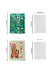 SCOOBY-DOO X Joivida 1 Pc Card Holder Protective Sleeve, Fun Cartoon Print, PVC Material, Transparent Window, Snap Closure Secure, Bus Pass Transit Card, For Daily Users, Keeps Cards Clean, - A7 - View 3