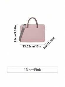 1pc Shoulder Portable Laptop Bag Conference Waterproof Portable Briefcase Back To School - Multicolor - View 21