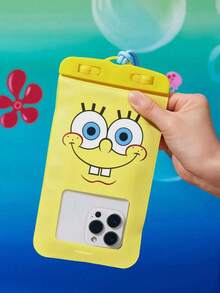 SpongeBob SquarePants | SHEIN 1. 卡通图案印花防水触屏透明水上运动手机包，适用于漂流、沙滩、游泳、划船、皮划艇、徒步旅行，可保护手机、相机、现金、护照、文件免受水、沙子、雪、灰尘的侵害。 - 黃色 - 查看 8