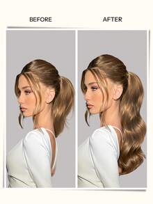 Ponytails Extensions Human Hair Chestnut Brown Remy Hair Extensions Invisible Wrap Around Ponytail Real Human Hair For Women Daily Work - S6 - View 7