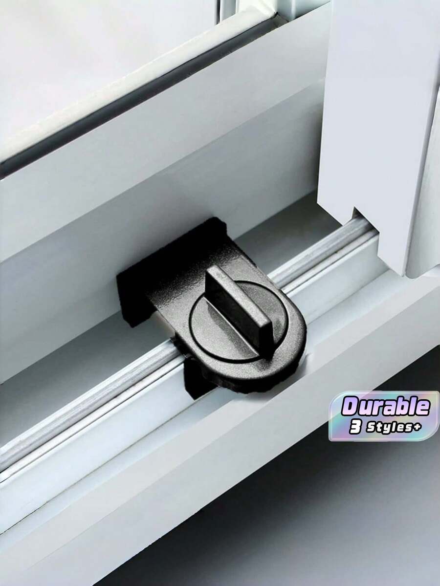 1 High-Rise Anti-Falling Window Lock To Protect The Baby's Home Safety, Aluminum Alloy Thickened Material, Wear-Resistant And Rust-Proof, Durable, Three-Color Versatile, Suitable For Various Sliding Aluminum Alloy Windows, Knob Limit Design - 4pcs - View 1