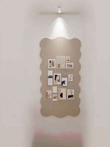 1PC Modern Thickened Felt Bulletin Board No Drill Wall Mounted Rectangular Message Photo Display Board For Home Office Memo Notice DIY Decorative Wall Organizer For Valentine Mother Thanksgiving Christmas Gift - A - View 6