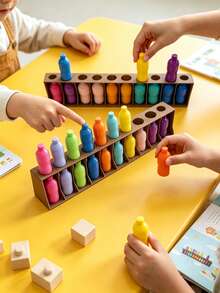 MINKOJA 21PCS Color Bottle Memory Challenge Board Game, A Matching Game About Thinking, Enlightenment Training Of Thinking And Memory, Suitable For Family Parties, Memory Competition, Very Good Christmas, Halloween And Various Holiday Gifts - Multicolor - View 3