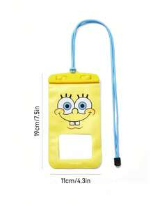 SpongeBob SquarePants | SHEIN 1. 卡通图案印花防水触屏透明水上运动手机包，适用于漂流、沙滩、游泳、划船、皮划艇、徒步旅行，可保护手机、相机、现金、护照、文件免受水、沙子、雪、灰尘的侵害。 - 黃色 - 查看 10