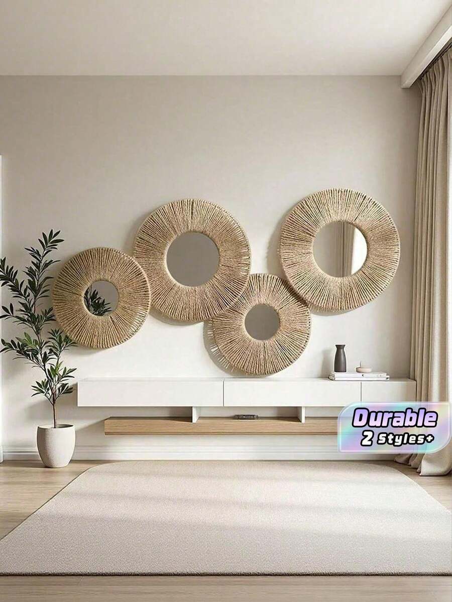 Hollow Round Hanging Decor For Home - Multicolor - View 1