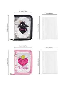 LOONEY TUNES X Joivida 1 Pc Loose-Leaf Binder Notebook With Funny Pattern, PVC Material, Clear Protective Cover, Transparent Coil Binding, Photo Storage Sticker Book, For Classmates And Friends, Versatile - A6 - View 3