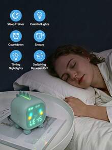 Teckwe Creative Night Light Fun Dragon Alarm Clock,ABS,1500mAh - multicolor - View 3