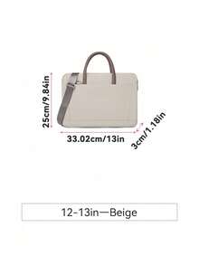 1pc Shoulder Portable Laptop Bag Conference Waterproof Portable Briefcase Back To School - Multicolor - View 19