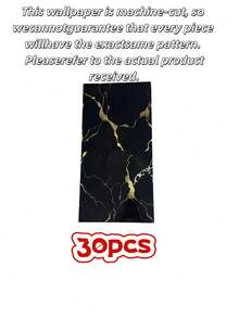 22Pcs 30Pcs 3D Marble Ceramic Tile Wall Sticker Thick Self Adhesive PVC Wall Panel Strong Backing Waterproof Peel And Stick For Kitchen Bathroom Living Room Splashback Renovation Home Decor Removable Wallpaper - multicolor - View 21