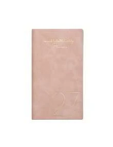 1 Stück 2027 Englischer Wochenplaner Notizbuch 3,94*6,89 Zoll wasserdichtes PU-Leder Goldfolien-Cover tragbares Taschen-Terminkalender Mini-Tagesagenda Notizblock für Büro Schule Reisen persönliches Zeitmanagement - Mehrfarbig - Übersicht 12