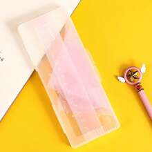 4 Set Math Geometry Tool Ruler Include Straight Ruler For Triangle Rulers Protractor Student School Office Statio. - multicolor - View 12